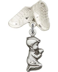 Praying Boy Baby Badge - 4263/5923