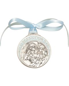 Baby w/Angel Crib Medal 4300 - 2 x 1 3/4 Crib Medal