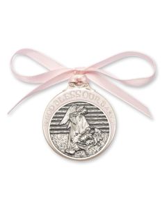 Baby in Manger Crib Medal 4301 - 2 x 1 3/4 Crib Medal