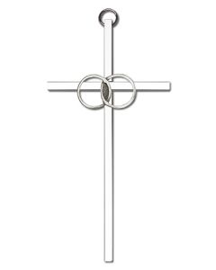 Wedding Rings 4602 - 6 x 3 Wall Cross
