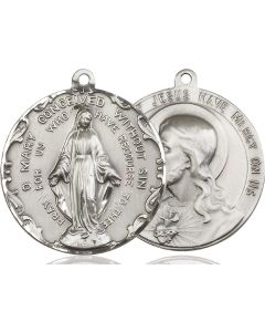 Our Lady of Lourdes Sacred Heart of Jesus 50-116/117 - 1 1/2 x 1 1/2