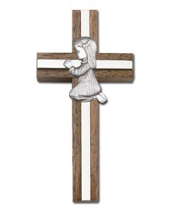 Praying Girl 5013 - 4 x 2 Wall Cross