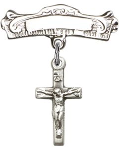 Crucifix Baby Badge - 5417/0732