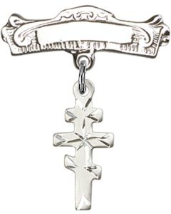 Greek Orthadox Cross Baby Badge - 5654/0732