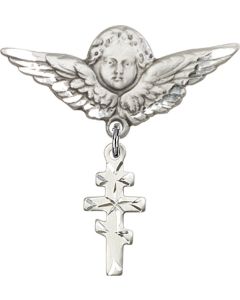 Greek Orthadox Cross Baby Badge - 5654/0733