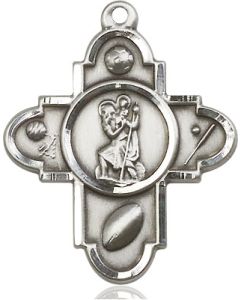 Sports 5-Way St Christopher 5707 - 1 1/4 x 1