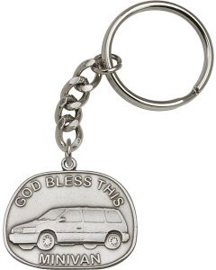 God Bless This Mini-Van 5881SRC - 1 1/4 x 1 3/8 KeyChain