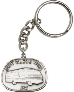 God Bless This Rv 5887SRC - 1 1/4 x 1 3/8 KeyChain