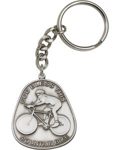 God Bless This Mountain Bike 5889SRC - 1 7/8 x 1 1/2 KeyChain