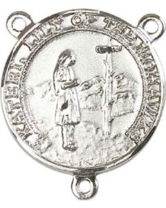 Saint Kateri Tekakwitha 5899CTR - 3/4 x 5/8 Rosary Center