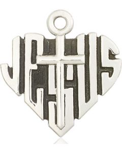 Heart of Jesus w/Cross 6042 - 7/8 x 7/8