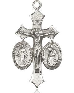 Jesus, Mary, Our Lady of La Salette 6055 - 1 1/8 x 5/8