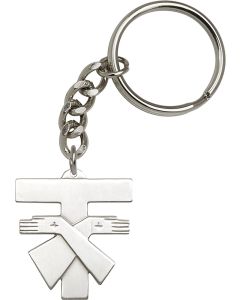 Franciscan Cross 6073SRC - 1 3/8 x 1 1/8 KeyChain