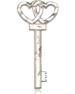 Key w/Double Hearts Available in 2 Sizes