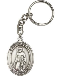 Saint Peregrine 6788SRC - 1 7/8 x 1 1/4 KeyChain