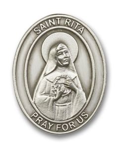 Saint Rita of Cascia 6794V - 1 5/8 x 1 1/4 Visor Clip