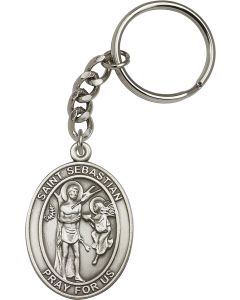 Saint Sebastian 6800SRC - 1 7/8 x 1 1/4 KeyChain
