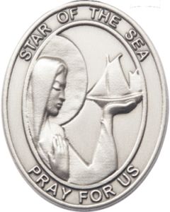 Our Lady Star of the Sea 6801V - 1 1/2 x 1 1/4 Visor Clip