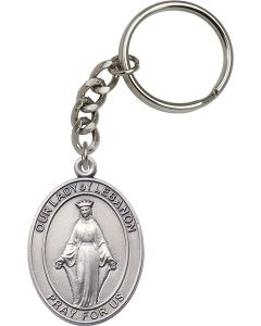 Our Lady of Lebanon 6929SRC - 1 7/8 x 1 1/4 KeyChain