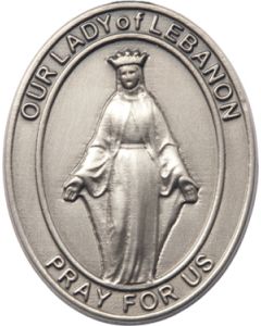 Our Lady of Lebanon 6929V - 1 1/2 x 1 1/4 Visor Clip