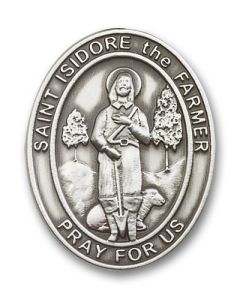 Saint Isidore the Farmer 6976V - 1 5/8 x 1 1/4 Visor Clip