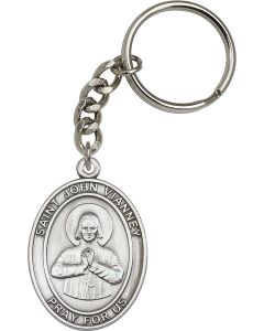 Saint John Vianney 6982SRC - 1 7/8 x 1 1/4 KeyChain