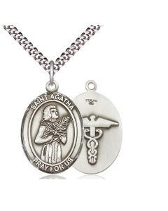 St Agatha Nurse Oval Patron Saint Series Available in 2 Sizes