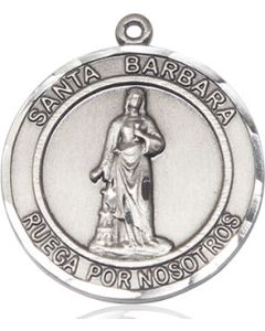 Santa Barbara Round Patron Saint Series Available in 2 Sizes