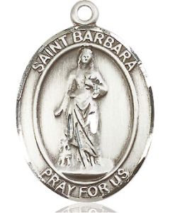 St Barbara Oval Patron Saint Series Available in 3 Sizes
