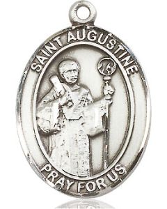 St Augustine Oval Patron Saint Series Available in 3 Sizes