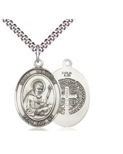 St Benedict Oval Patron Saint Series Available in 3 Sizes