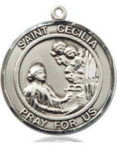 St Cecilia Round Patron Saint Series Available in 2 Sizes