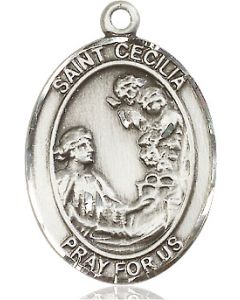 St Cecilia Oval Patron Saint Series Available in 3 Sizes