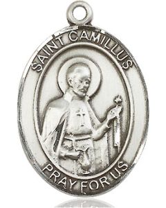 St Camillus of Lellis Oval Patron Saint Series Available in 3 Sizes