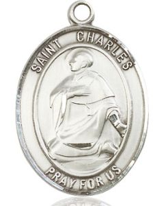 St Charles Borromeo Oval Patron Saint Series Available in 3 Sizes