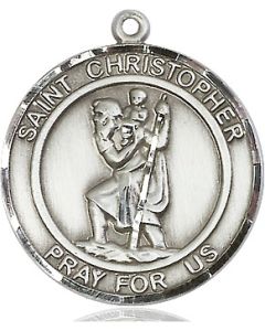 St Christopher Round Patron Saint Series Available in 2 Sizes