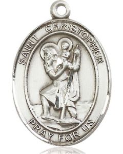 St Christopher Oval Patron Saint Series Available in 3 Sizes