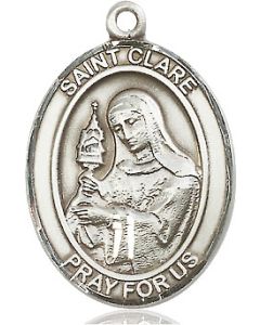 St Clare of Assisi Oval Patron Saint Series Available in 3 Sizes