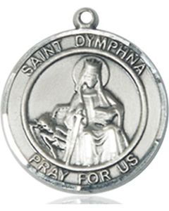 St Dymphna Round Patron Saint Series Available in 2 Sizes