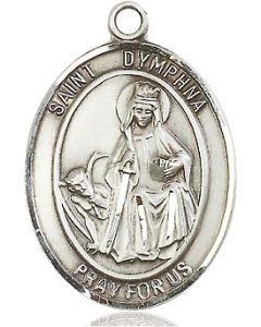 St Dymphna Oval Patron Saint Series Available in 3 Sizes