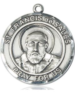 St Francis de Sales Round Patron Saint Series Available in 2 Sizes