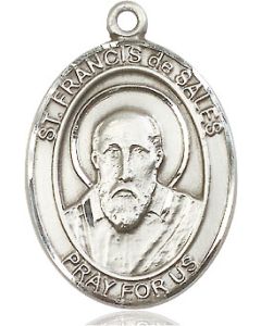 St Francis de Sales Oval Patron Saint Series Available in 3 Sizes