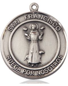 San Francis of Assisi Round Patron Saint Series Available in 2 Sizes