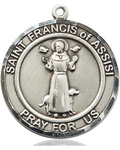 St Francis of Assisi Round Patron Saint Series Available in 2 Sizes