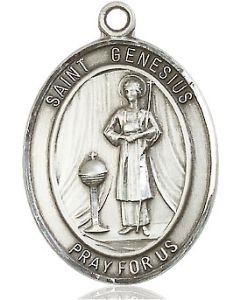 St Genesius of Rome Oval Patron Saint Series Available in 3 Sizes