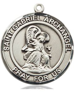 St Gabriel the Archangel Round Patron Saint Series Available in 2 Sizes
