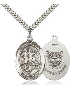 St George Coast Guard Oval Patron Saint Series Available in 2 Sizes