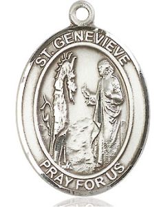 St Genevieve Oval Patron Saint Series Available in 3 Sizes