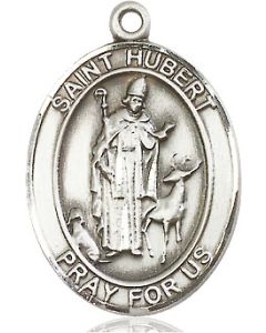 St Hubert of Liege Oval Patron Saint Series Available in 3 Sizes