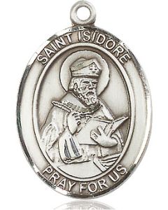 St Isidore of Seville Oval Patron Saint Series Available in 3 Sizes